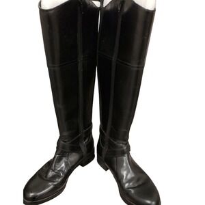 BANDOLINO BOOTS WOMENS 8 BLACK LEATHER RIDING BOOTS EQUESTRIAN‎ WESTERN RIDER